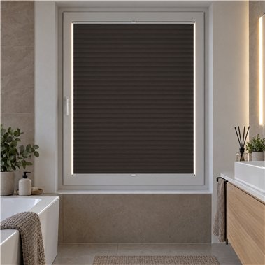 Dimout-Plissee Miravelle in Dunkles Taupe
