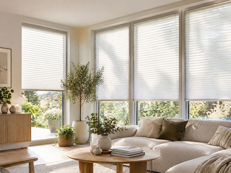 Plissee nach Maß für Wohnzimmer Fenster online kaufen