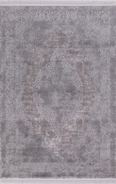 Flora Teppich Aysil Farbe: Dark Grey 1716A